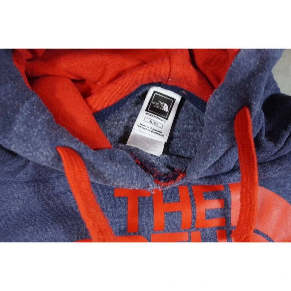 The‎ North Face Hoodie Mens XL Blue Red Sweatshirt Pullover Casual Outdoor